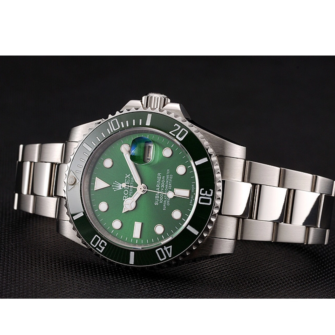 Aaa replica watch Green Submariner Bracelet Stainless Rolex Dial 1454069 Steel 0802